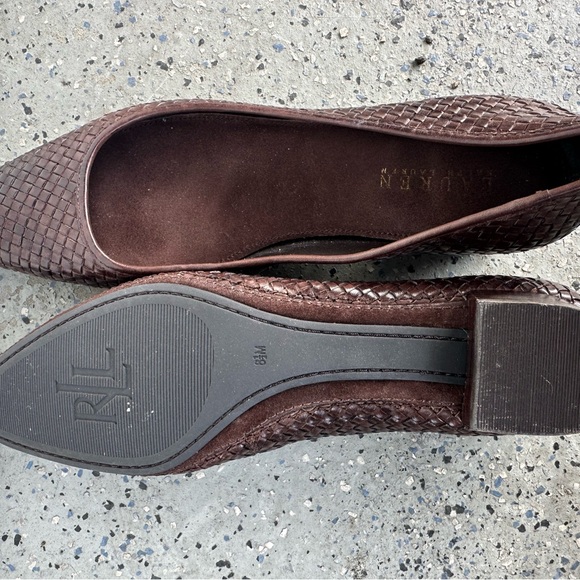 Ralph Lauren Dark Brown Woven Flats - Picture 4 of 5
